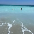 Is topsail beach water clear?